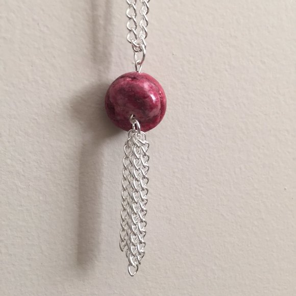 2 for $29 / Pink Dangle Chain Necklace - Picture 8 of 16